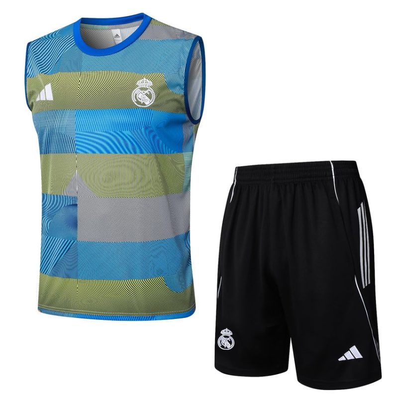 Debardeur Short Real Madrid 2024 2025 Bleu Vert