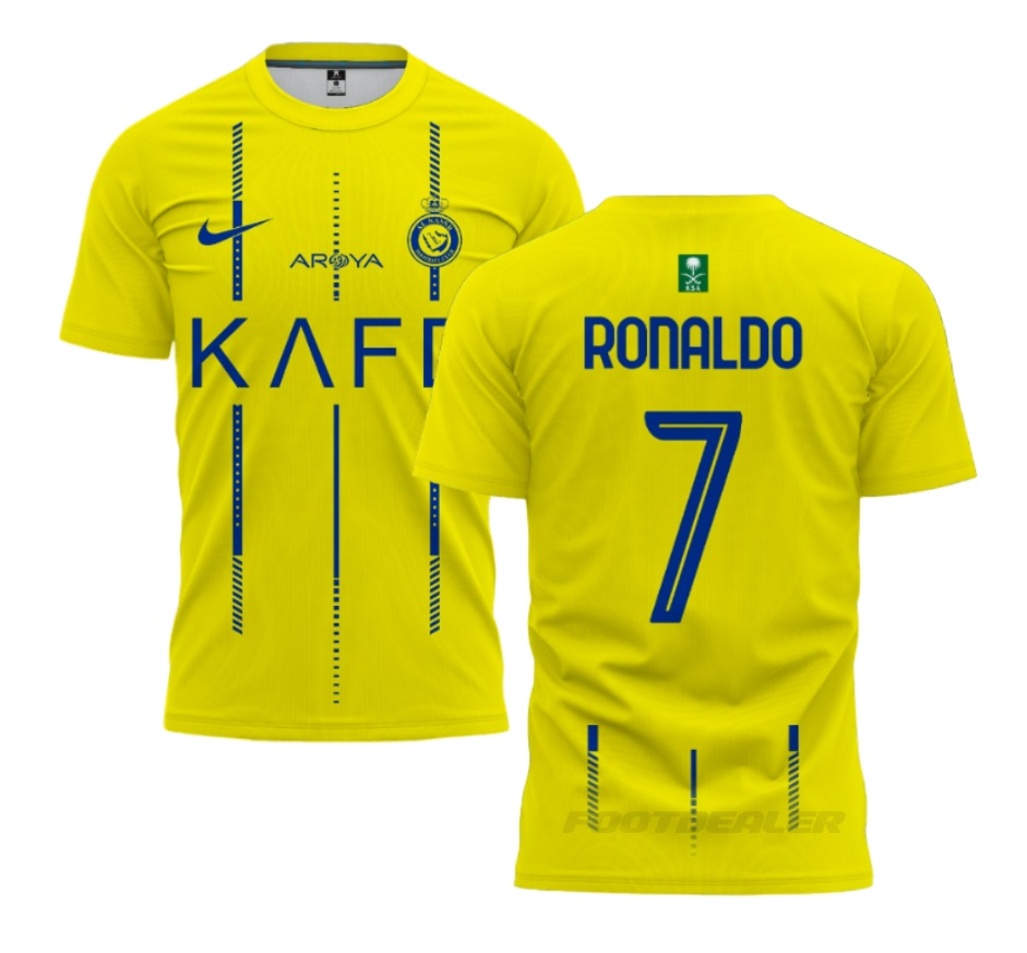 MAILLOT AL NASSR RONALDO DOMICILE 2023 2024