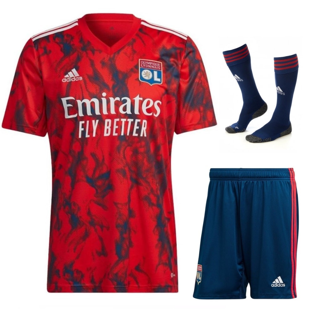 Maillot Kit Enfant OL Exterieur 2022 2023
