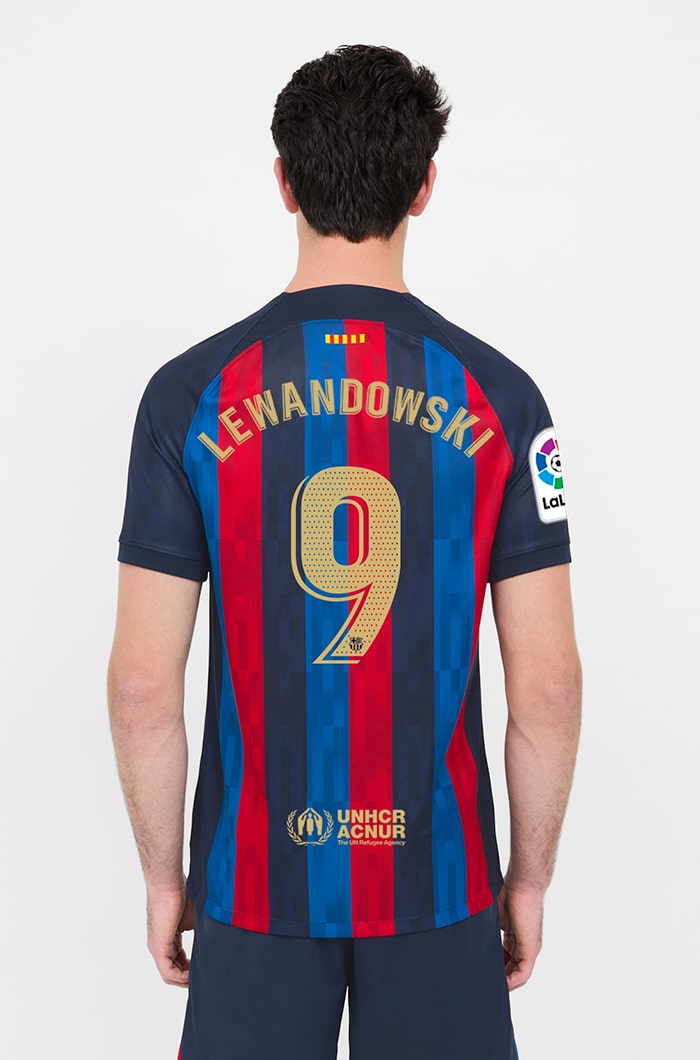 MAILLOT FC BARCELONE DOMICILE LEWANDOWSKI 2022 2023