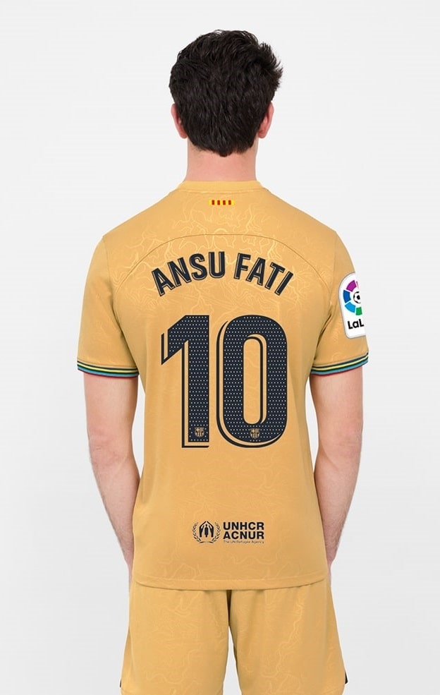 MAILLOT FC BARCELONE EXTERIEUR ANSU FATI 2022 2023