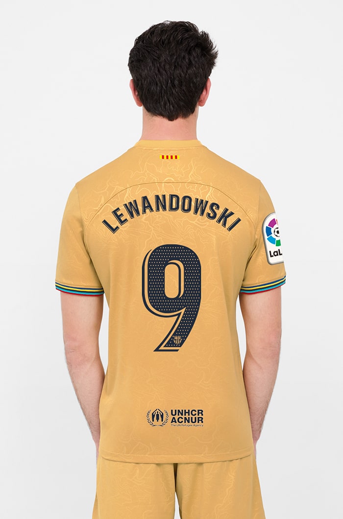 MAILLOT FC BARCELONE EXTERIEUR LEWANDOWSKI 2022 2023