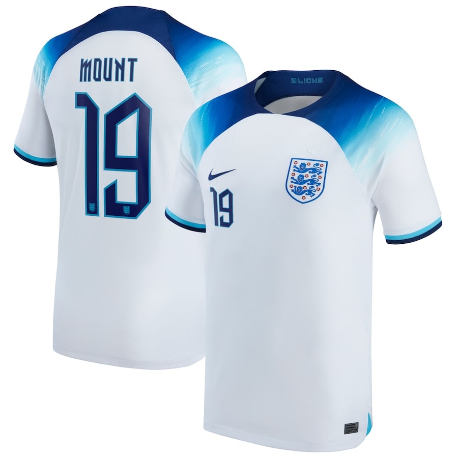MAILLOT ANGLETERRE DOMICILE COUPE DU MONDE 2022 MOUNT