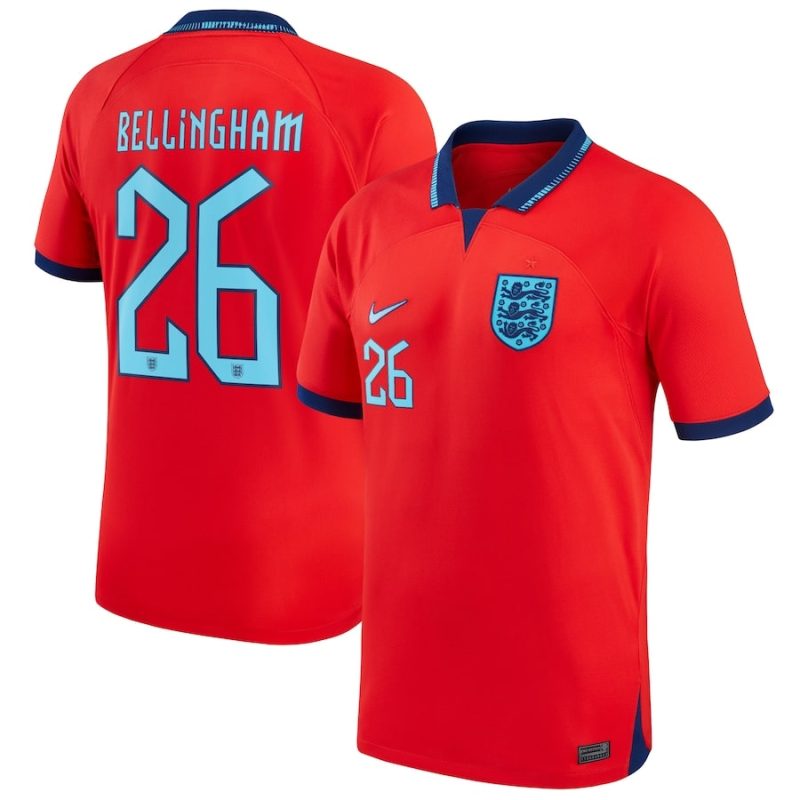 MAILLOT ANGLETERRE EXTERIEUR COUPE DU MONDE 2022 BELLINGHAM