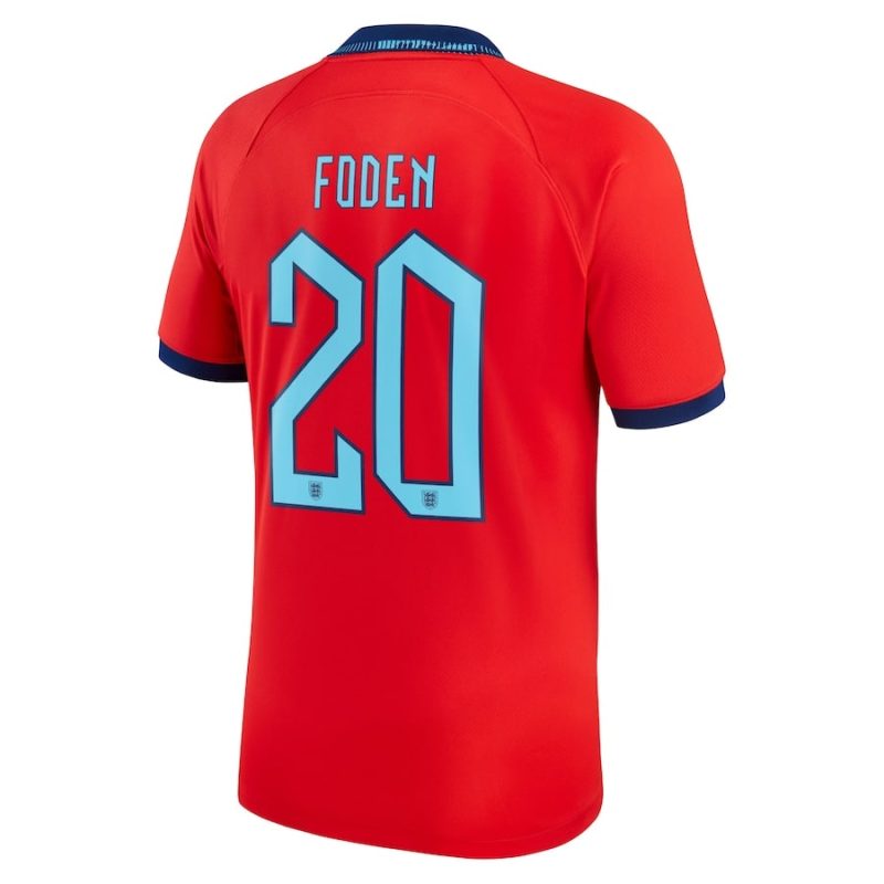 MAILLOT ANGLETERRE EXTERIEUR COUPE DU MONDE 2022 FODEN