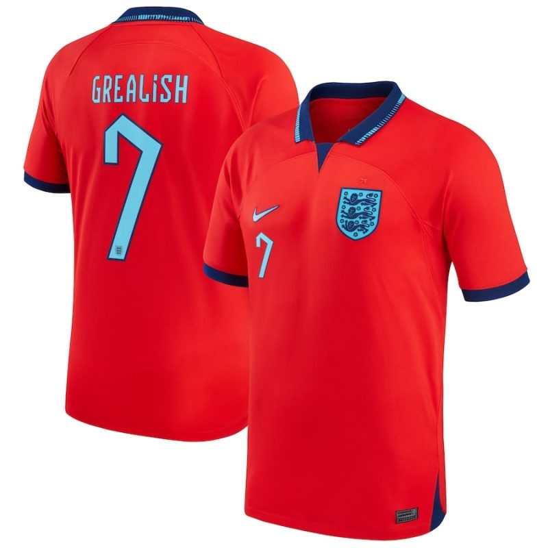 MAILLOT ANGLETERRE EXTERIEUR COUPE DU MONDE 2022 GREALISH