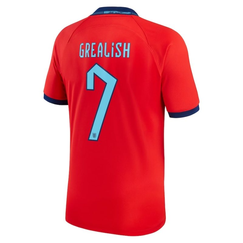 MAILLOT ANGLETERRE EXTERIEUR COUPE DU MONDE 2022 GREALISH
