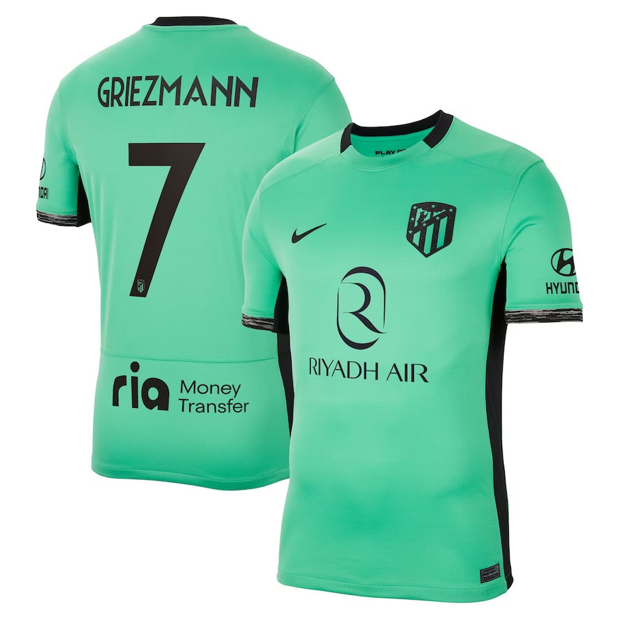 Maillot Atletico Madrid Griezmann Third 2023 2024 Maillot Atletico Madrid Griezmann Third 2023 2024