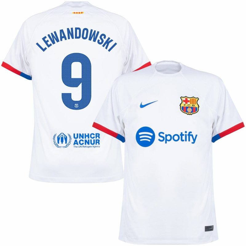 Maillot Barca 2023 2024 Exterieur Lewandowski Maillot Barca 2023 2024 Exterieur Lewandowski