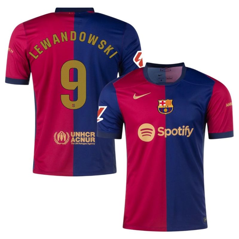 Maillot Barca 2024 2025 Domicile Lewandowski Maillot Barca 2024 2025 Domicile Lewandowski