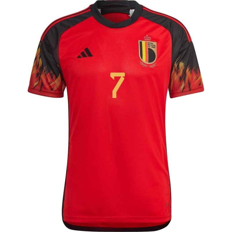MAILLOT BELGIQUE DOMICILE COUPE DU MONDE 2022 DE BRUYNE
