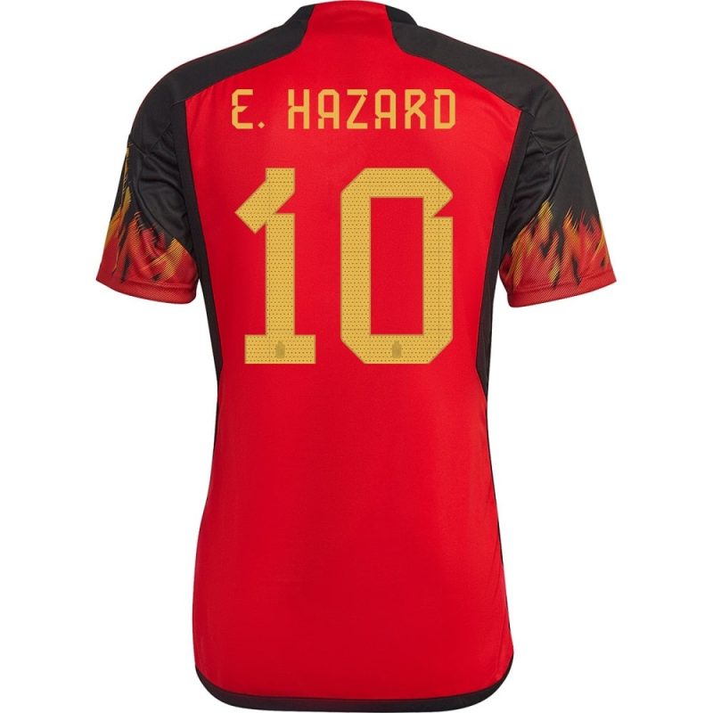 MAILLOT BELGIQUE DOMICILE COUPE DU MONDE 2022 E.HAZARD