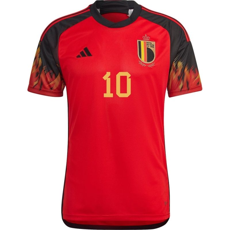 MAILLOT BELGIQUE DOMICILE COUPE DU MONDE 2022 E.HAZARD