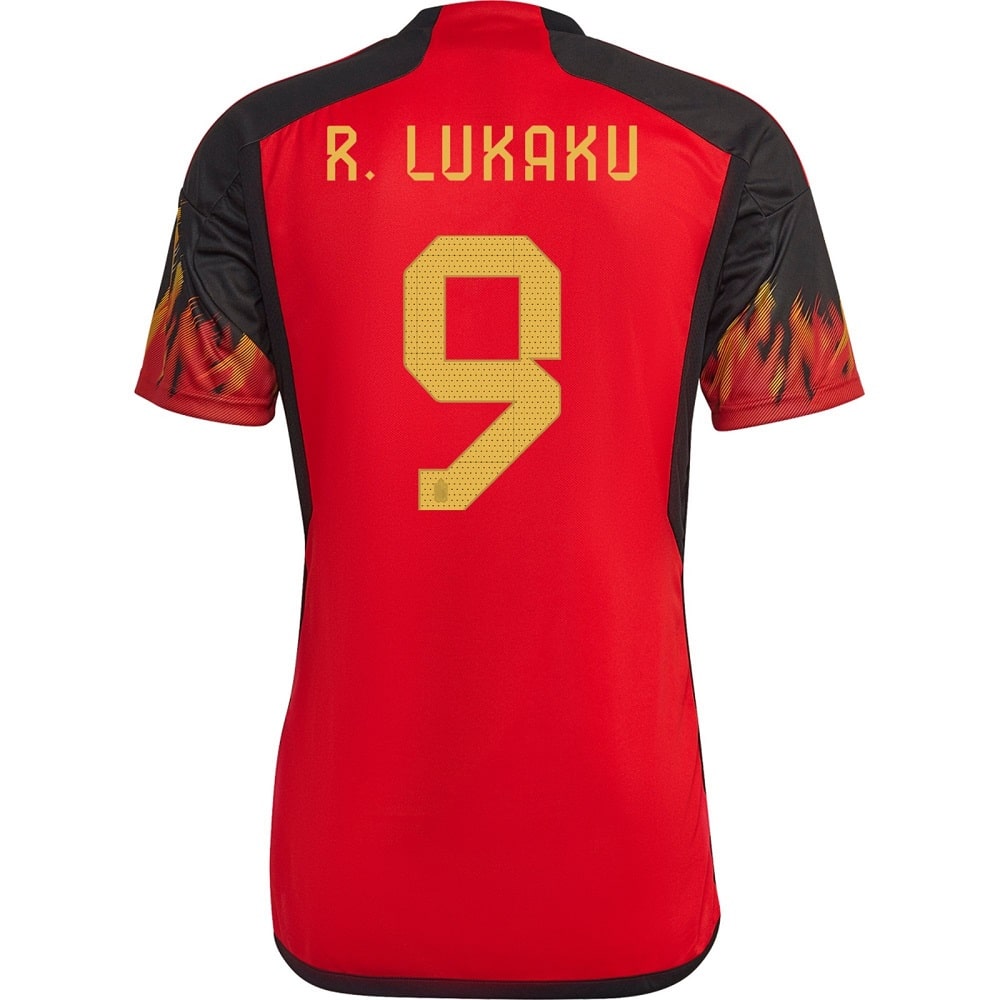 MAILLOT BELGIQUE DOMICILE COUPE DU MONDE 2022 LUKAKU