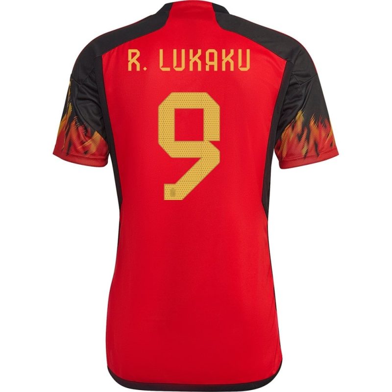 MAILLOT BELGIQUE DOMICILE COUPE DU MONDE 2022 LUKAKU