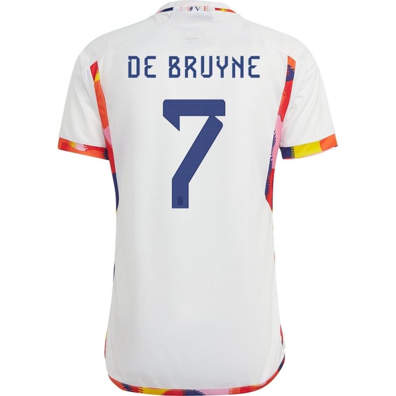 MAILLOT BELGIQUE EXTERIEUR COUPE DU MONDE 2022 DE BRUYNE