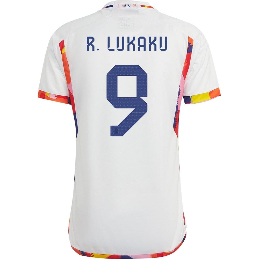 MAILLOT BELGIQUE EXTERIEUR COUPE DU MONDE 2022 LUKAKU