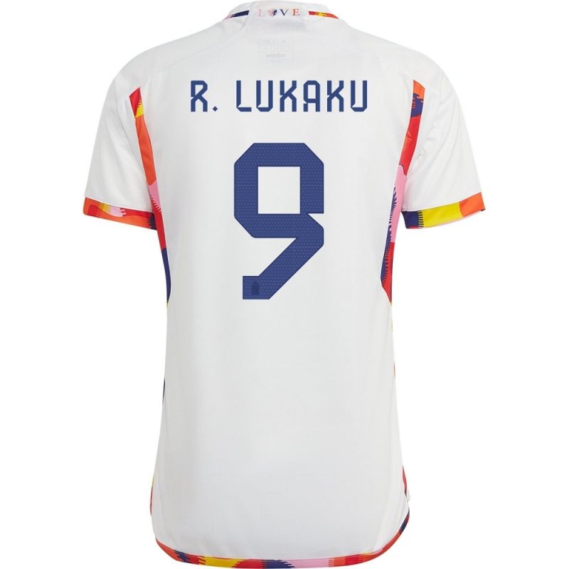 MAILLOT BELGIQUE EXTERIEUR COUPE DU MONDE 2022 LUKAKU