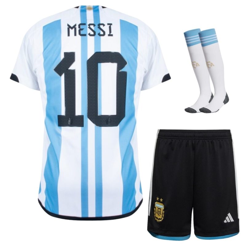 MAILLOT ENFANT ARGENTINE COUPE DU MONDE 2022 MESSI