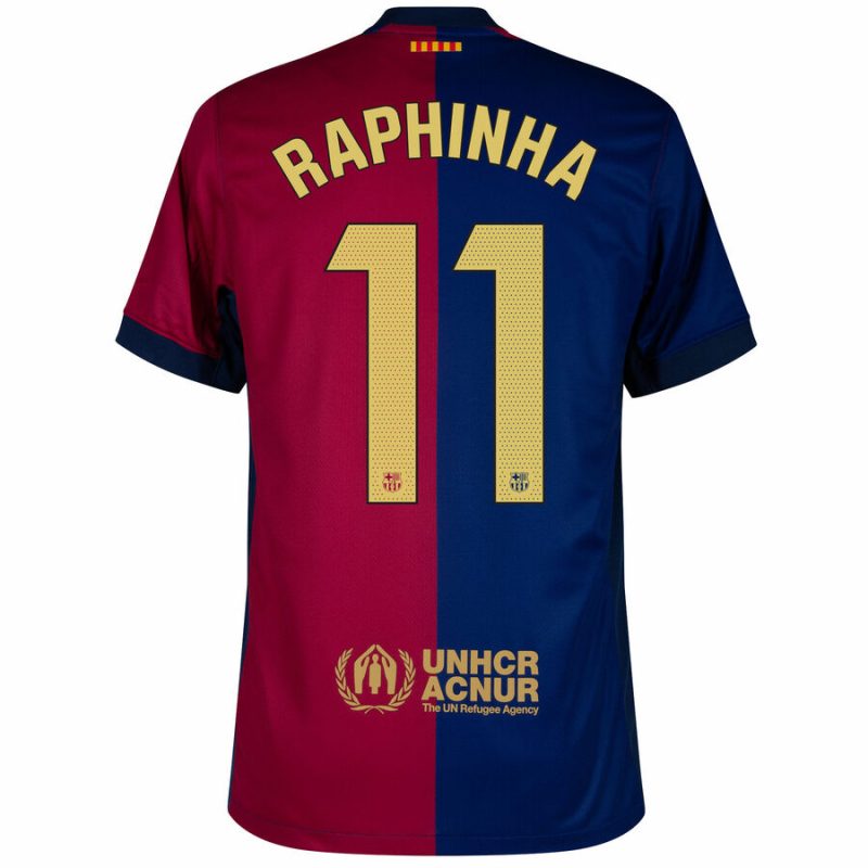 Maillot Enfant Barca Domicile 2024 2025 Raphinha New Sponsor