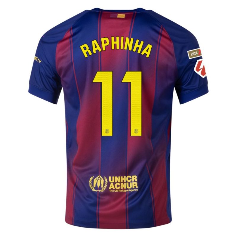 Maillot Enfant Barca Domicile 2025 2026 Raphinha La Liga