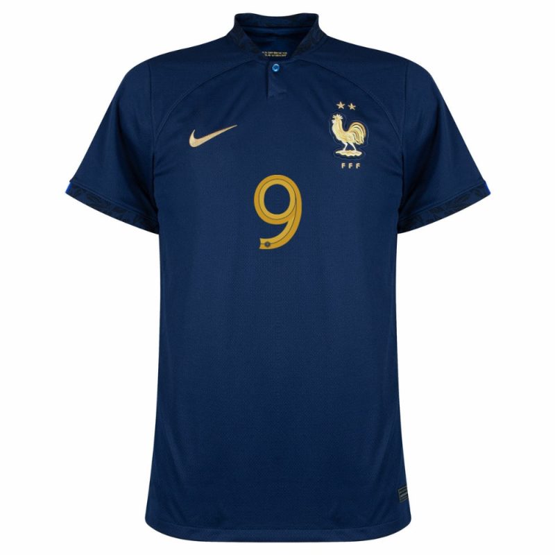 MAILLOT ENFANT EQUIPE DE FRANCE DOMICILE COUPE DU MONDE 2022 GIROUD