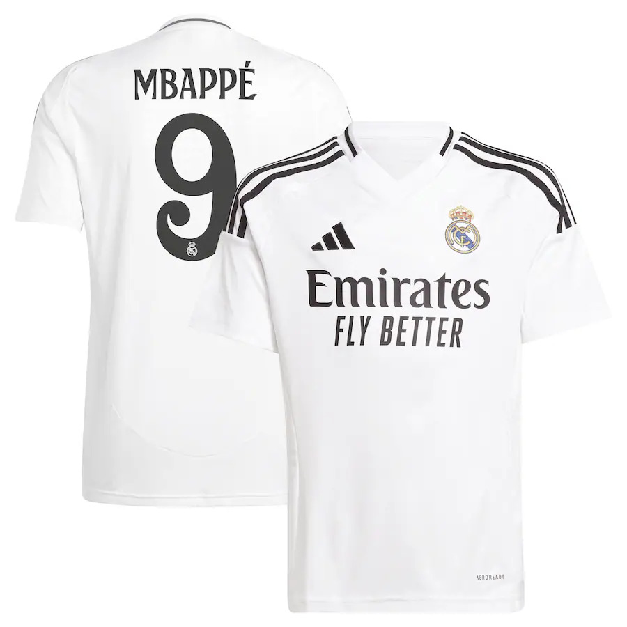 Maillot Enfant Real Madrid Domicile 2024 2025 Mbappe