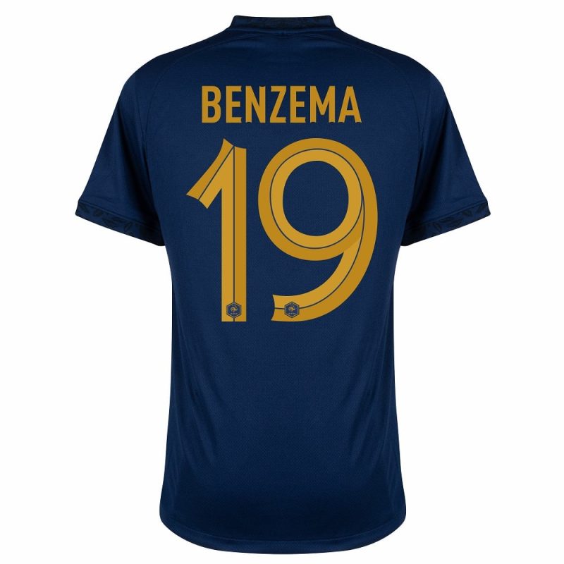MAILLOT EQUIPE DE FRANCE DOMICILE COUPE DU MONDE 2022 BENZEMA
