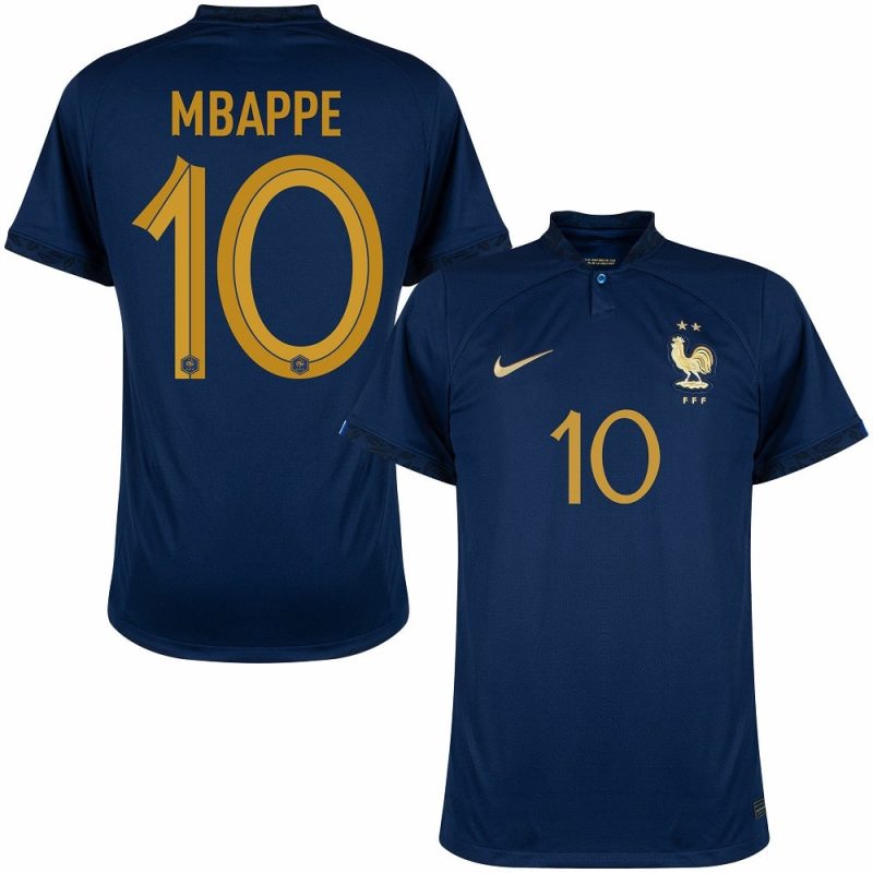 MAILLOT EQUIPE DE FRANCE DOMICILE COUPE DU MONDE 2022 MBAPPE