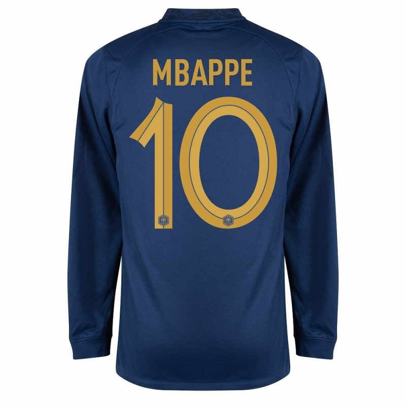 MAILLOT FRANCE DOMICILE COUPE DU MONDE 2022 MBAPPE M-L