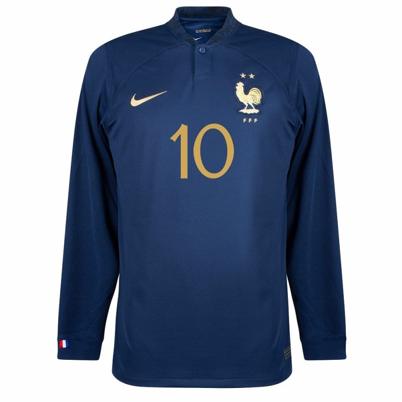 MAILLOT FRANCE DOMICILE COUPE DU MONDE 2022 MBAPPE M-L