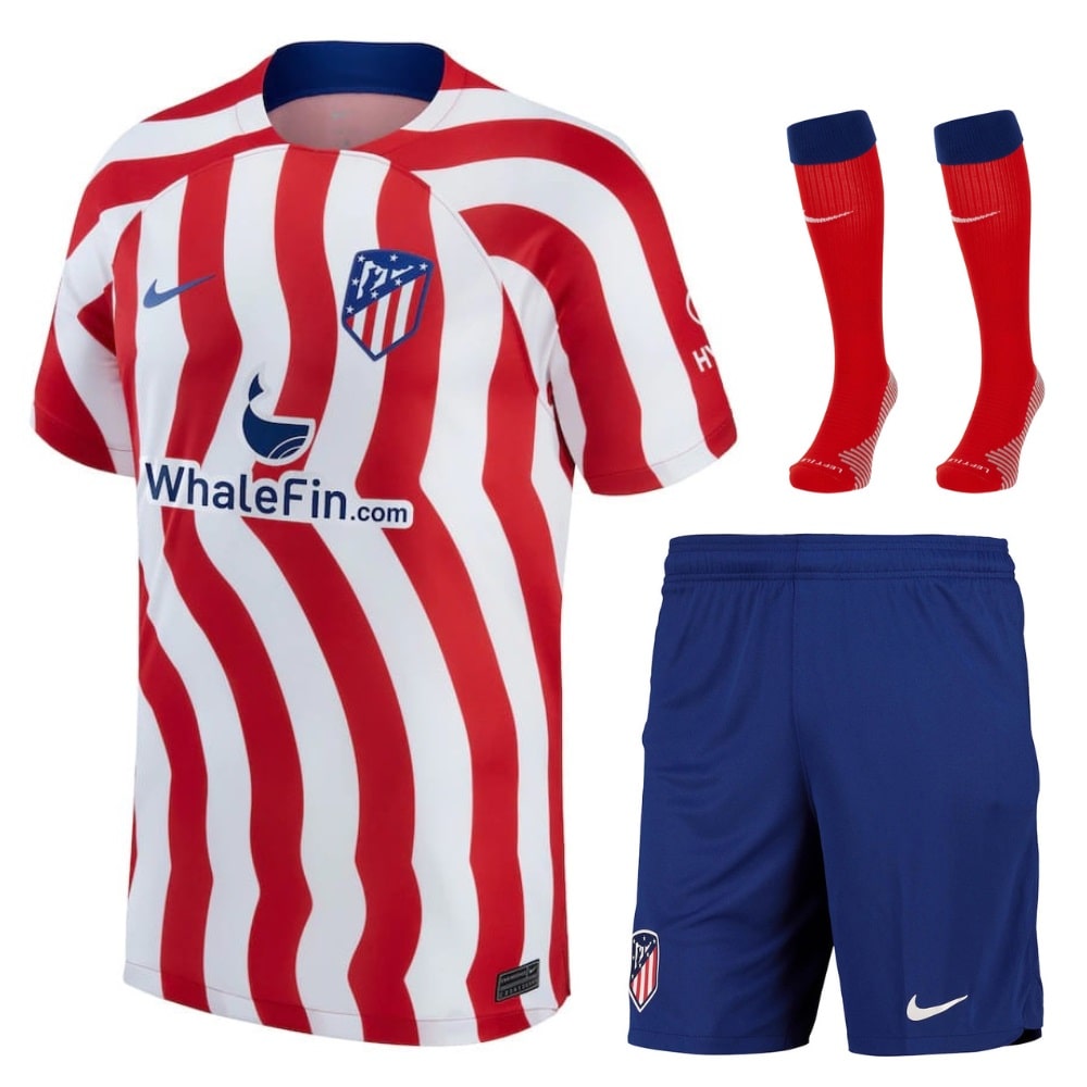 Maillot Kit Enfant Atletico Madrid Domicile 2022 2023