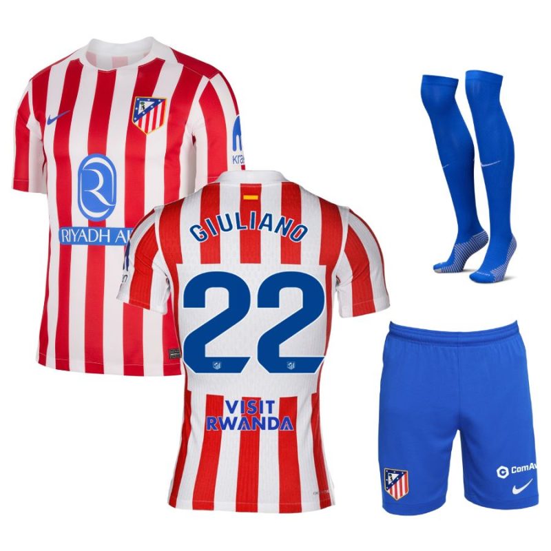 Maillot Kit Enfant Atletico Madrid Domicile 2025 2026 Giuliano