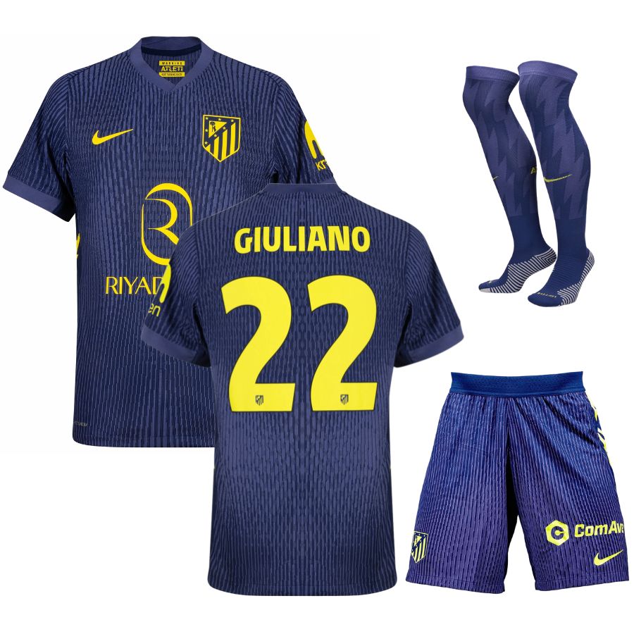 Maillot Kit Enfant Atletico Madrid Exterieur 2025 2026 Giuliano