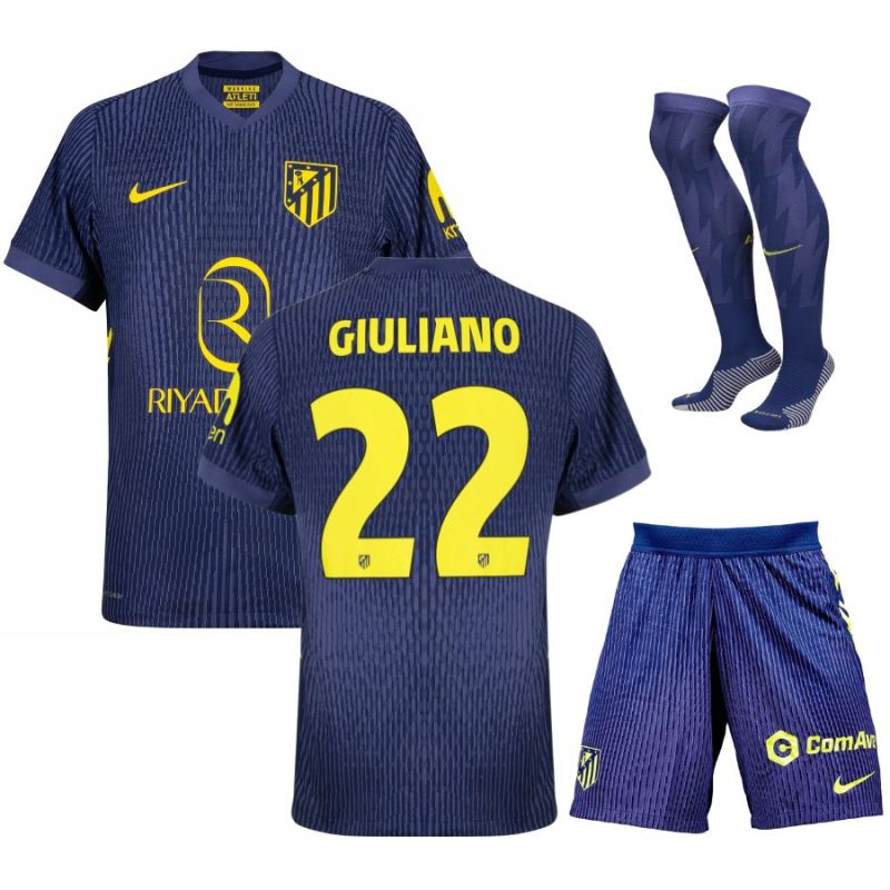 Maillot Kit Enfant Atletico Madrid Exterieur 2025 2026 Giuliano