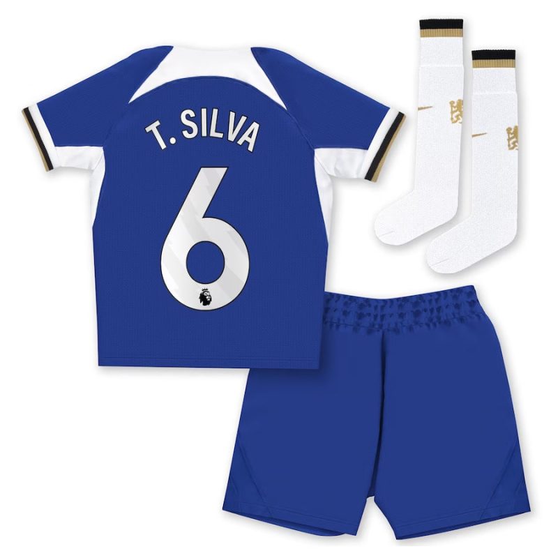 Maillot Kit Enfant Chelsea Domicile 2023 2024 T.Silva
