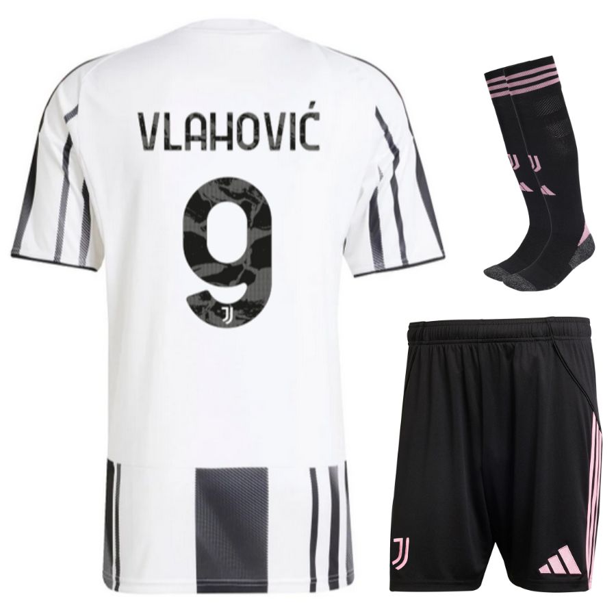 Maillot Kit Enfant Juventus Domicile 2025 2026 Vlahovic Maillot Kit Enfant Juventus Domicile 2025 2026 Vlahovic