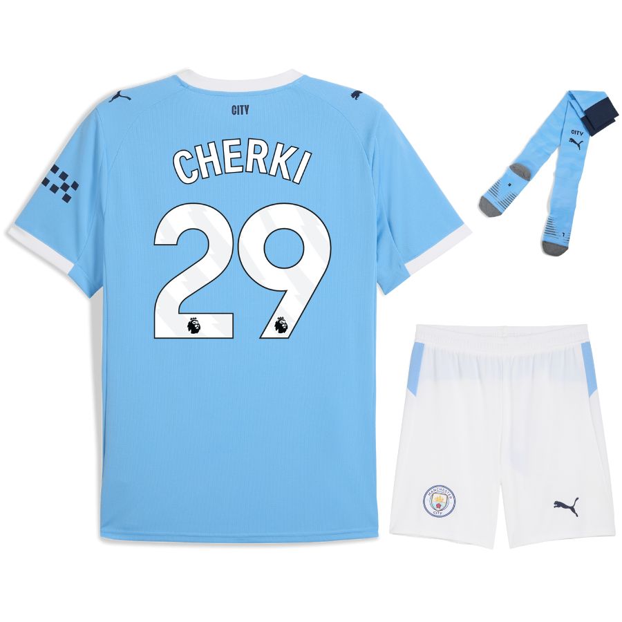 Maillot Kit Enfant Manchester City Domicile 2025 2026 Cherki