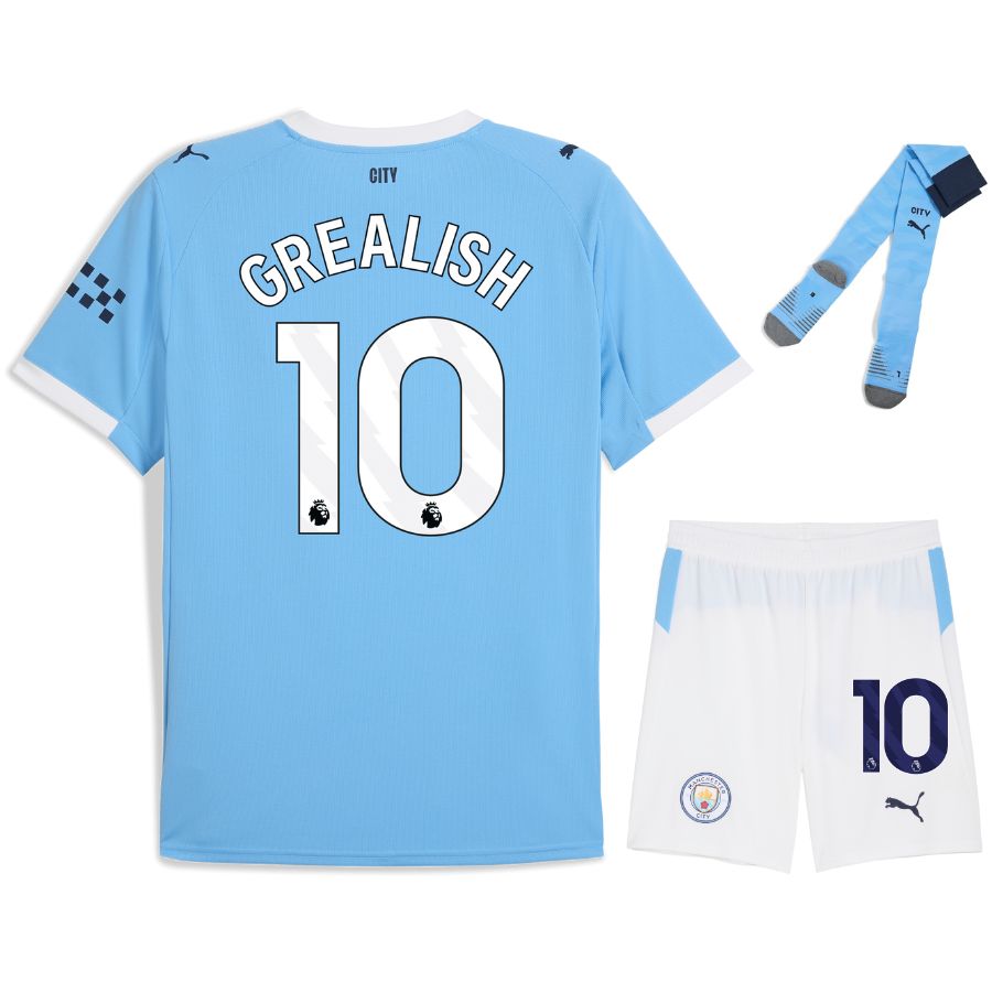 Maillot Kit Enfant Manchester City Domicile 2025 2026 Grealish