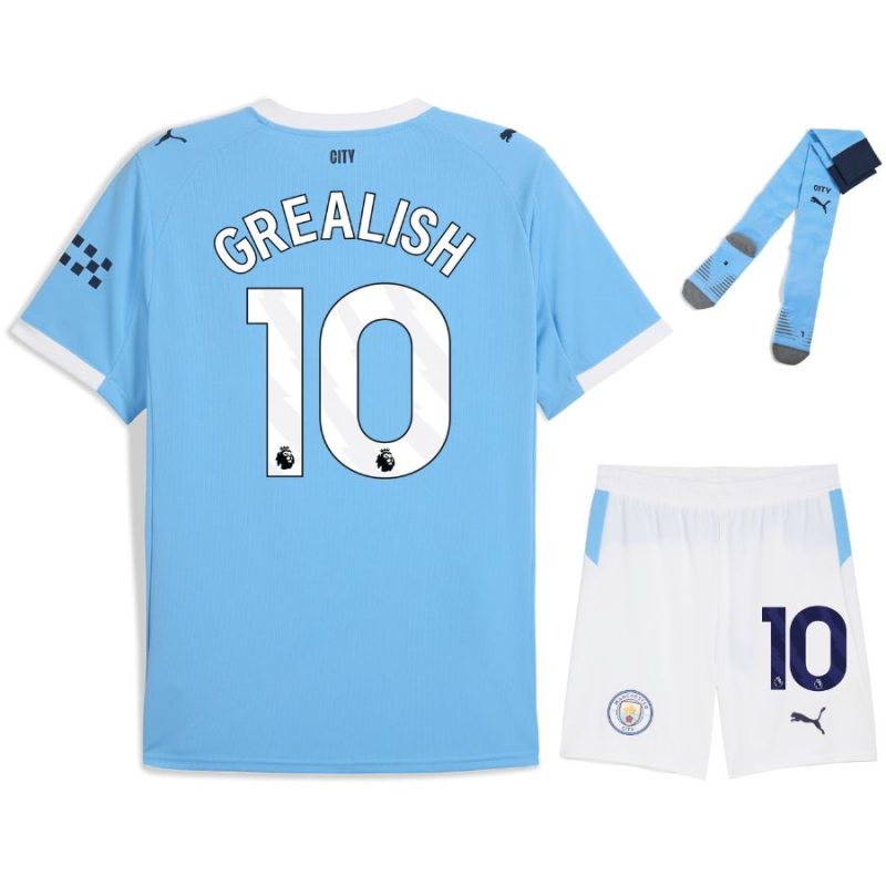 Maillot Kit Enfant Manchester City Domicile 2025 2026 Grealish
