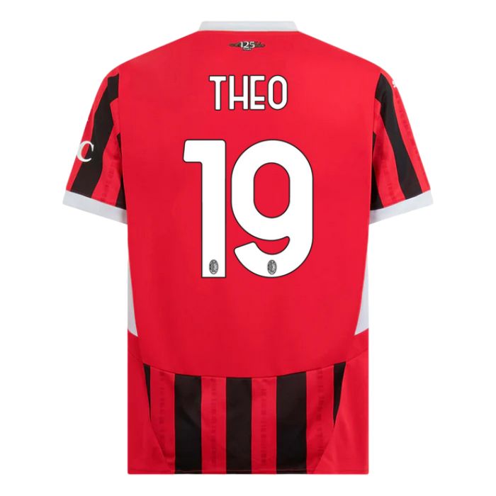 Maillot Kit Enfant Milan AC Domicile 2024 2025 Theo Noir