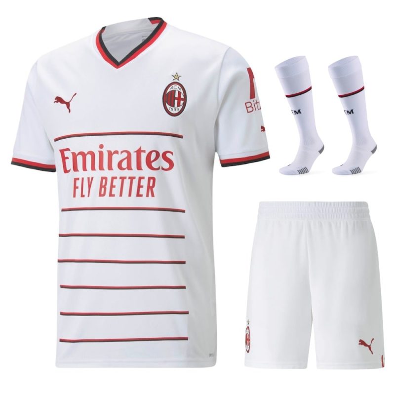 MAILLOT KIT ENFANT MILAN AC EXTERIEUR 2022 2023