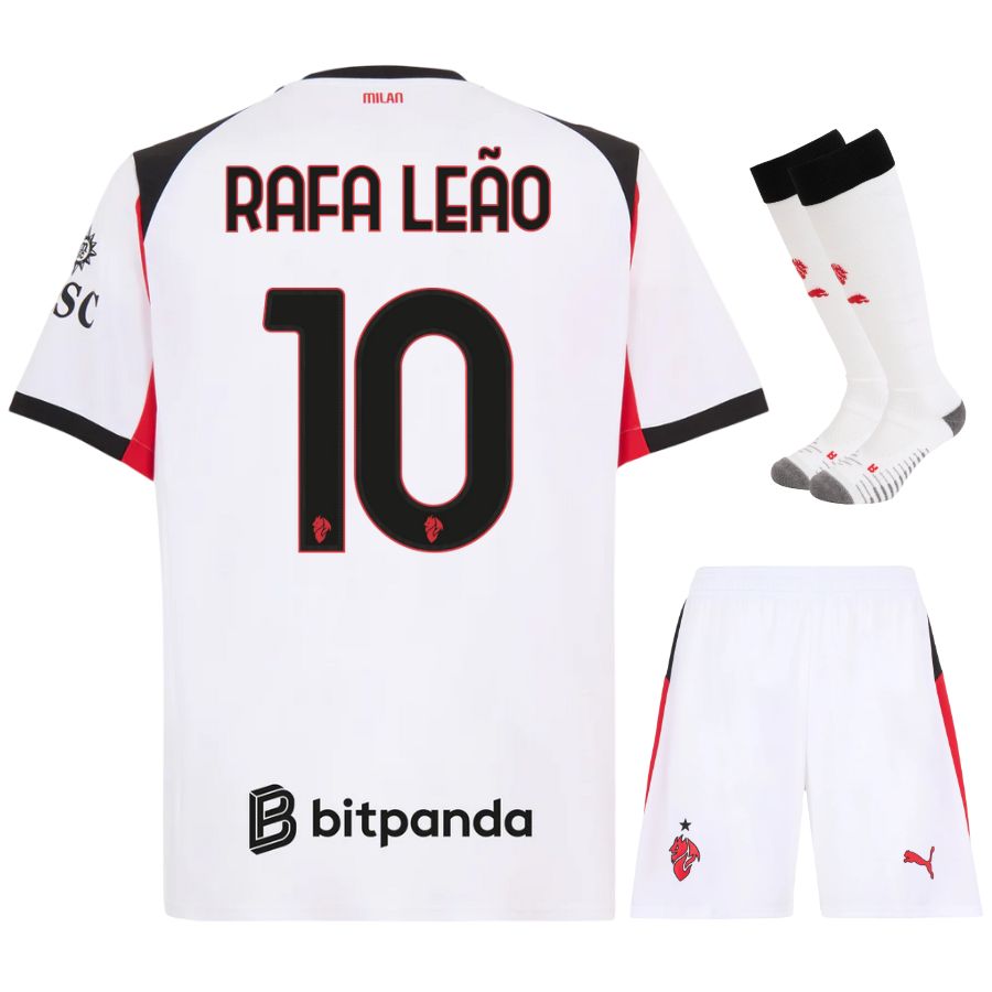 Maillot Kit Enfant Milan AC Exterieur 2025 2026 Rafa Leao