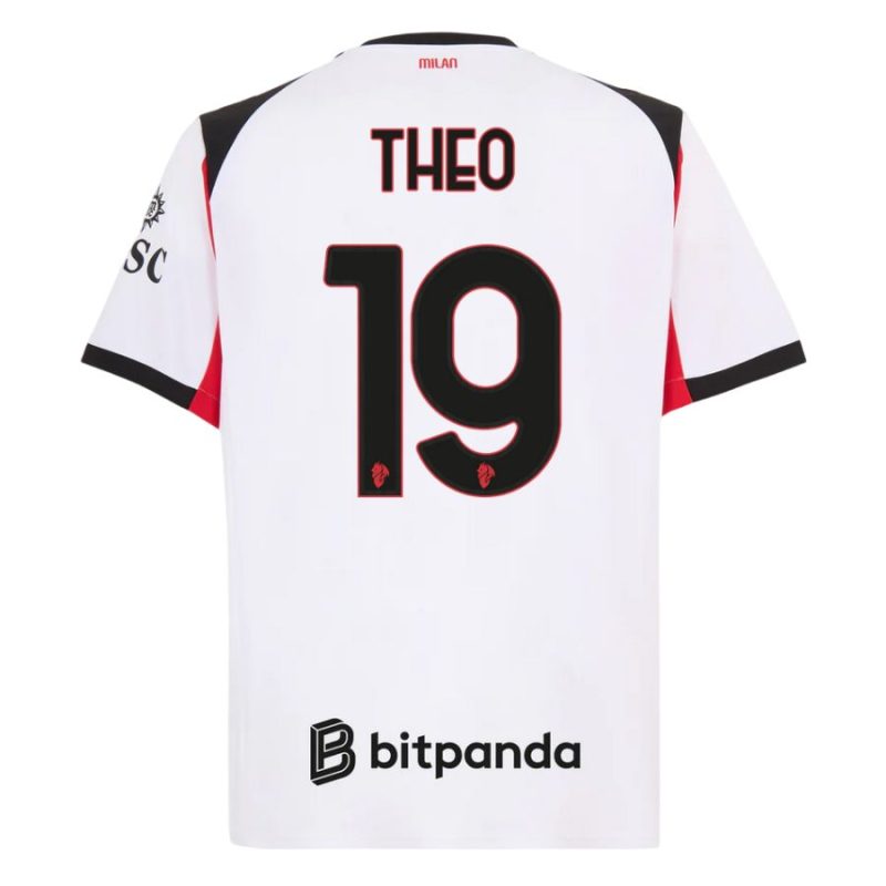 Maillot Kit Enfant Milan AC Exterieur 2025 2026 Theo