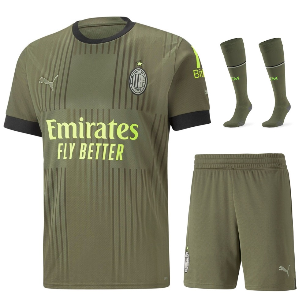MAILLOT KIT ENFANT MILAN AC THIRD 2022 2023