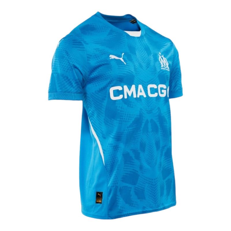 Maillot Kit Enfant OM 2024 2025 Gardien Bleu