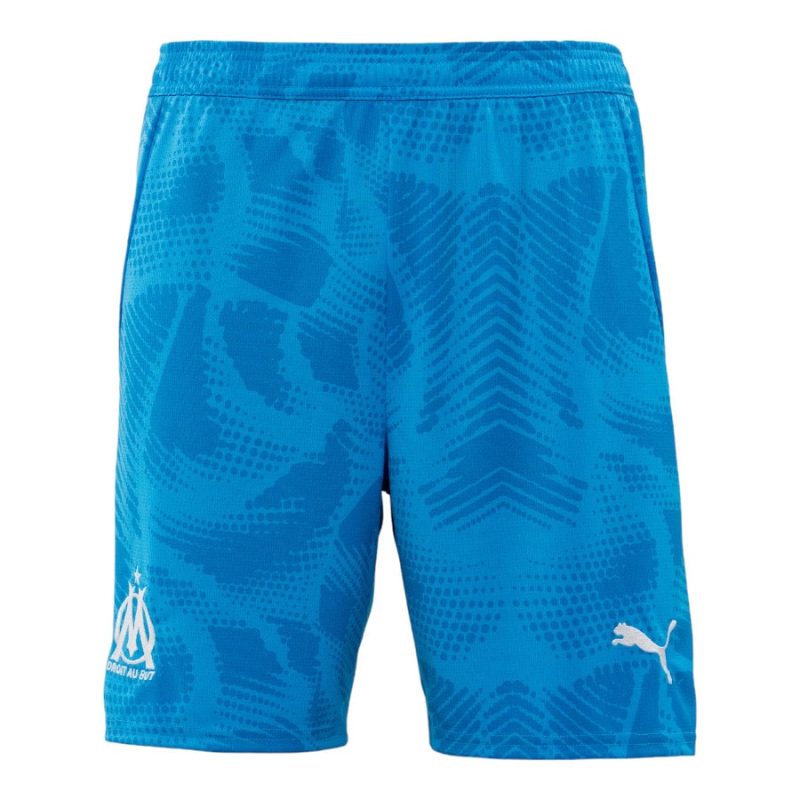 Maillot Kit Enfant OM 2024 2025 Gardien Bleu
