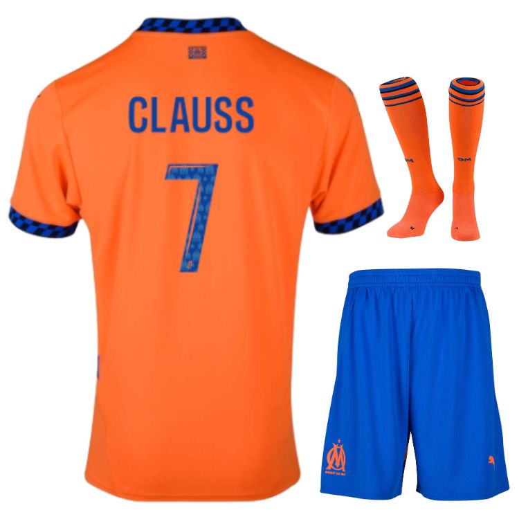Maillot Kit Enfant OM Third 2024 2025 Clauss Maillot Kit Enfant OM Third 2024 2025 Clauss