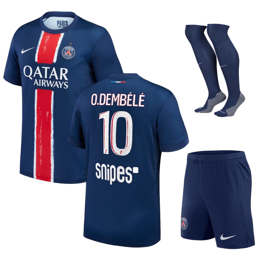 Maillot Kit Enfant PSG Domicile 2024 2025 Dembélé 1 Etoile