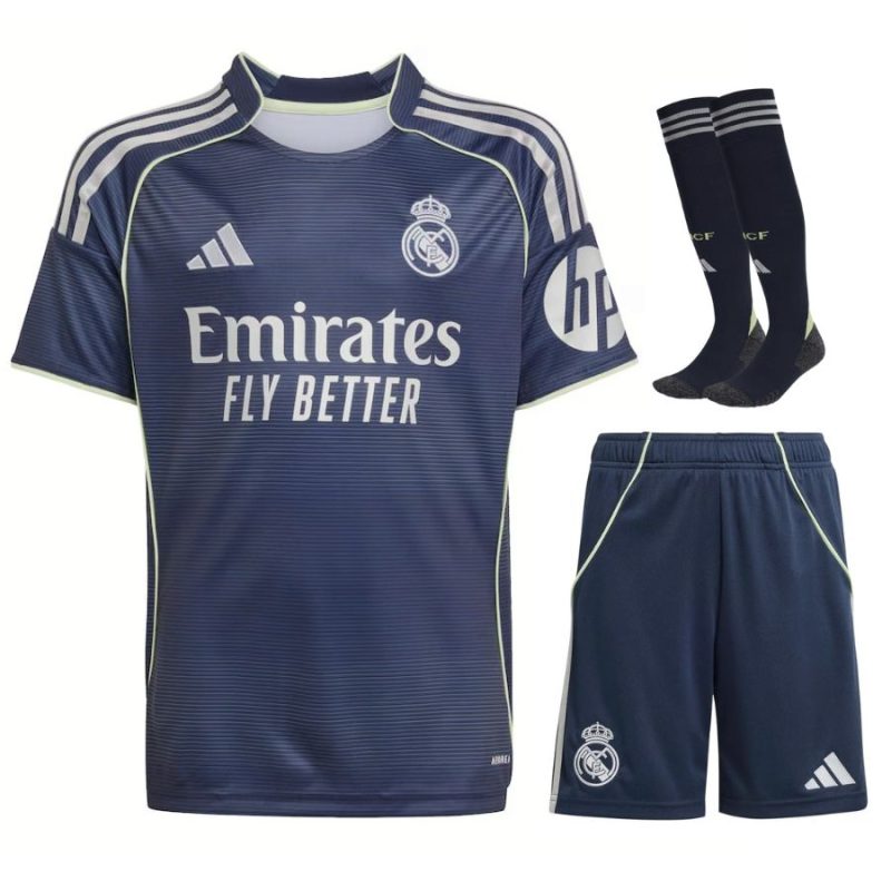 Maillot Kit Enfant Real Madrid 2025 2026 Exterieur